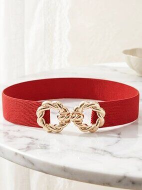Ladies Stylish Stretch Red Belt (27.6 Inches)